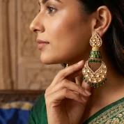 luxe-spade-kundan-jhumke
