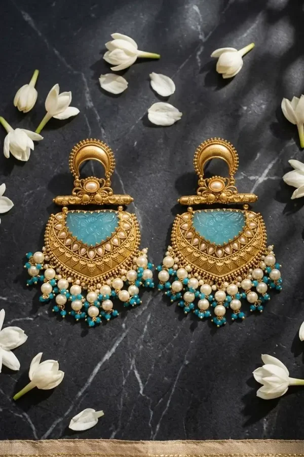 Aqua-blue-Kashmiri-Jhumke-1 Aqua blue Kashmiri Jhumke