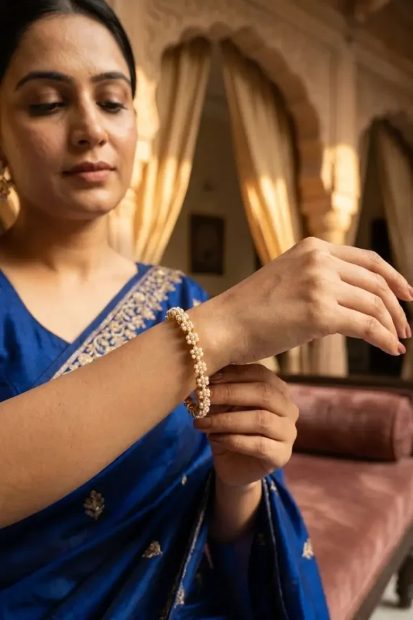 Gajra Moti Bangles