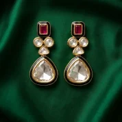 Imperial-ruby-kundan-drops