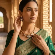 Kundan-Hasli-Green-drop-set