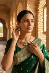 Kundan-Hasli-Green-drop-set