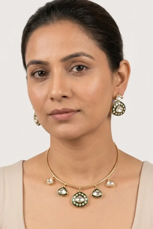 Kundan-Hasli-Green-drop-set-3 Kundan-Hasli-Green-drop-set
