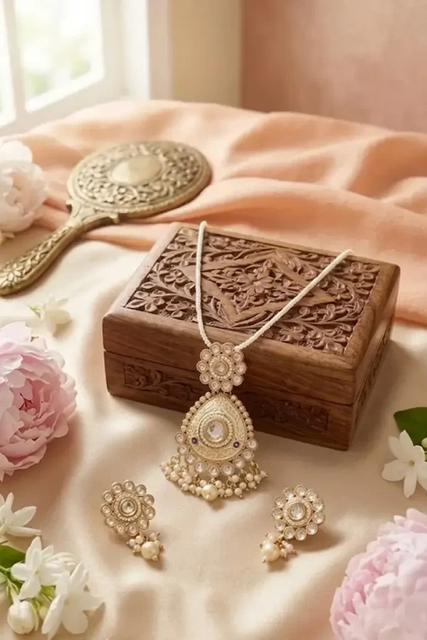 Kundan-cream-pendant-set-2