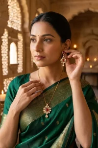 Lovers-Kundan-pendant-set
