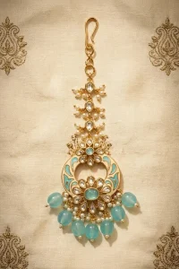 Meenakari-kundan-chaand-tikka
