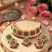 Navratna-jadau-choker-set