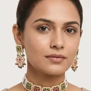 Navratna-jadau-choker-set