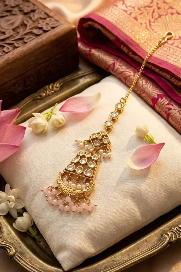 Pink-Kundan-maang-tikka-1 Pink-Kundan-maang-tikka