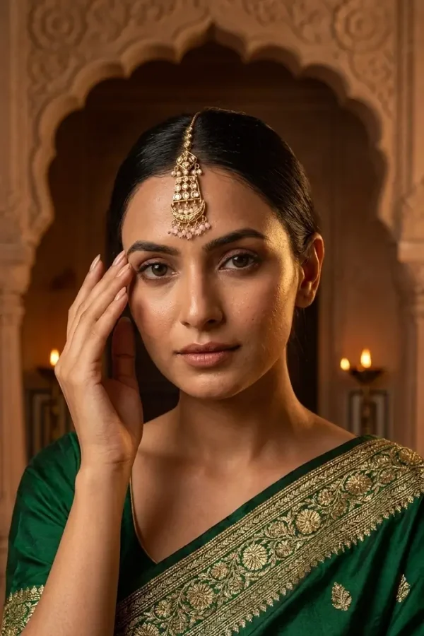 Pink-Kundan-maang-tikka-3 Pink-Kundan-maang-tikka