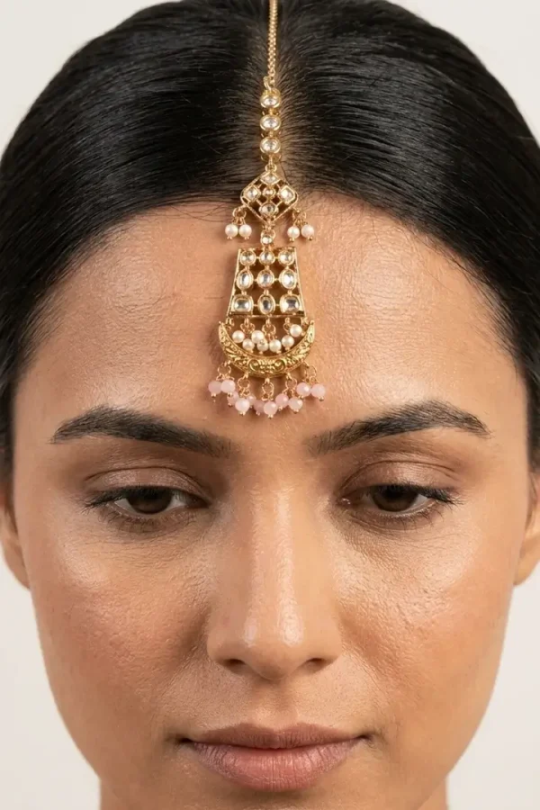 Pink-Kundan-maang-tikka-4 Pink-Kundan-maang-tikka