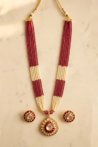Ratna manjari Kundan pendant set
