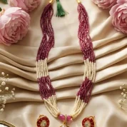 Ratna manjari Kundan pendant set