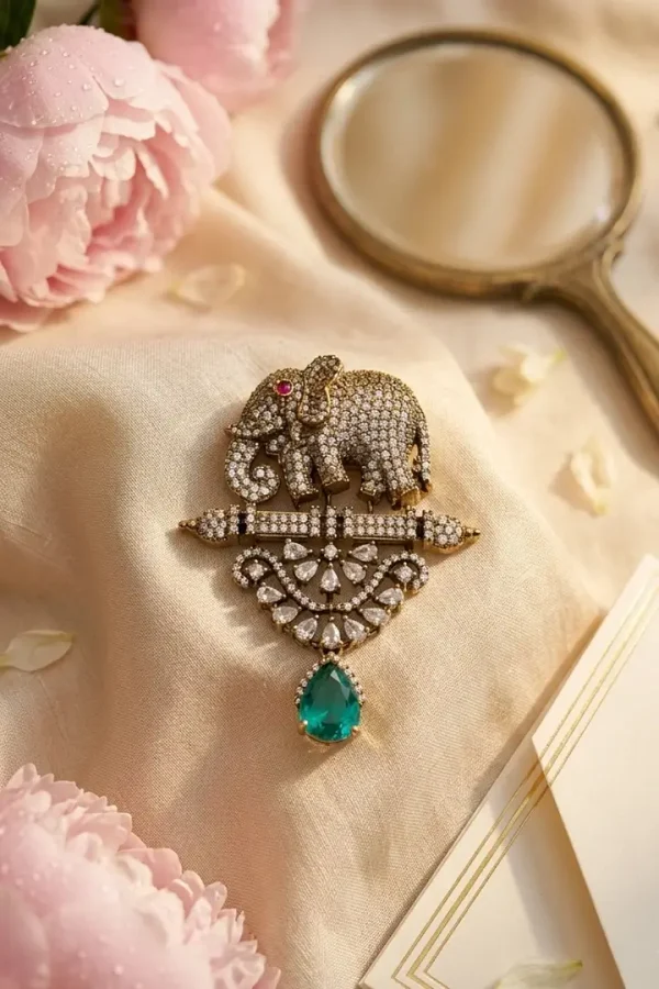 Royal-elephant-green-dew-brooch-1 Royal-elephant-green-dew-brooch