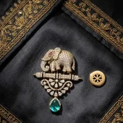 Royal-elephant-green-dew-brooch