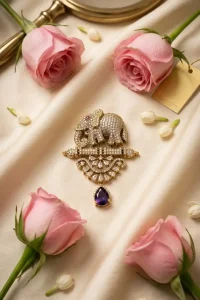 Royal-elephant-purple-dew-brooch