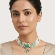 Turquoise-maharani-kundan-choker