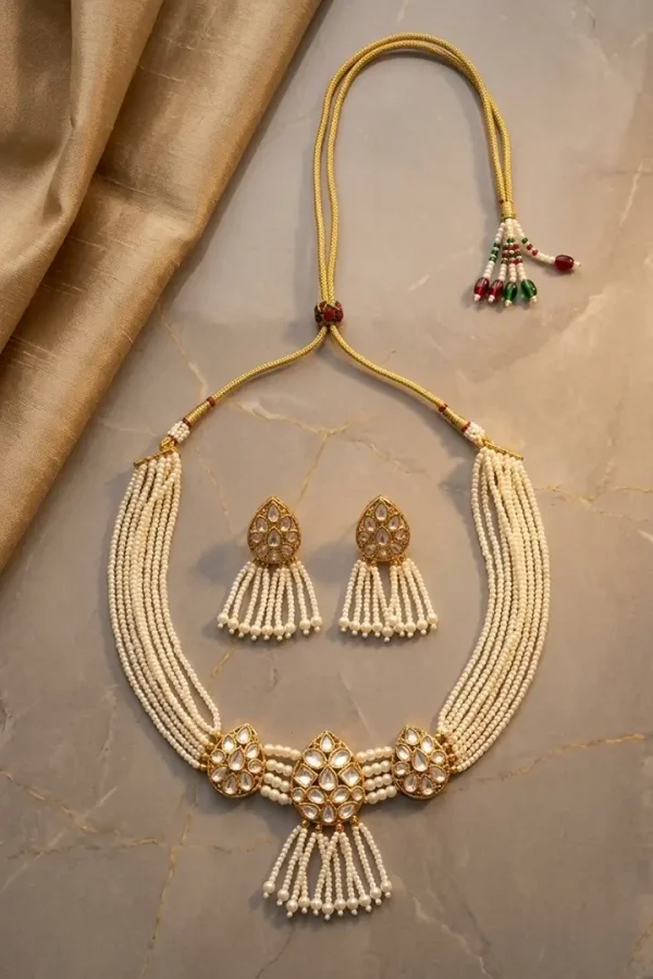golden-leaf-pearl-choker-set
