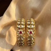 intricate jadau kundan kada