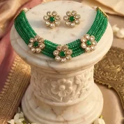 royal-green-phool-choker-set