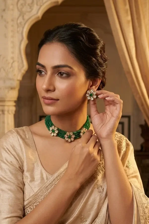 royal-green-phool-choker-set-2 royal-green-phool-choker-set