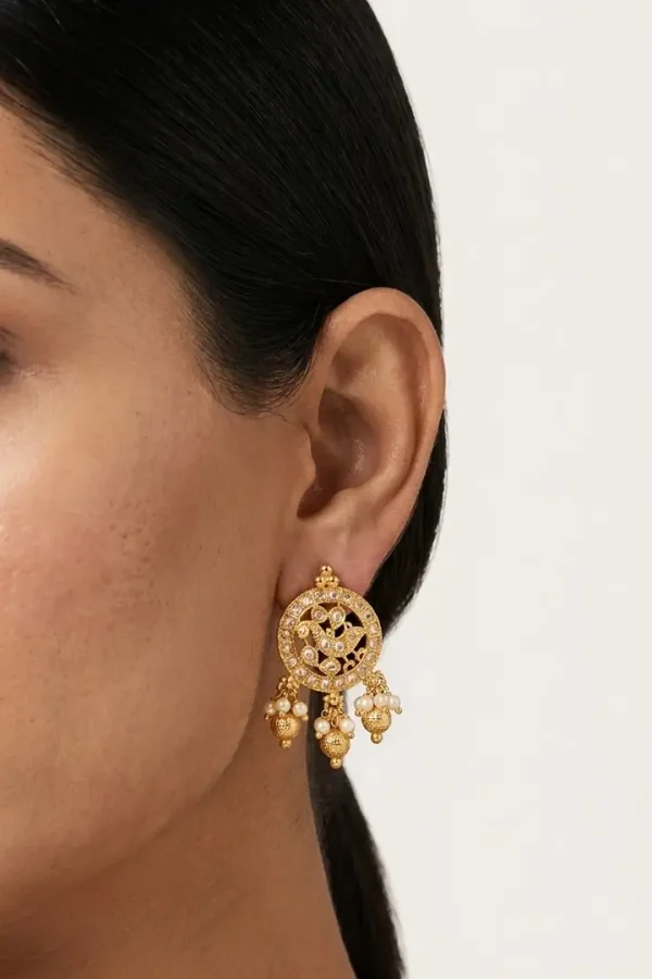 studded-gold-peacock-jhumke