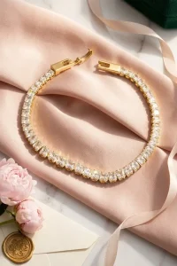 Tennis solitaire diamond bracelet