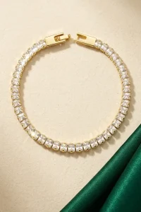 Tennis solitaire diamond bracelet