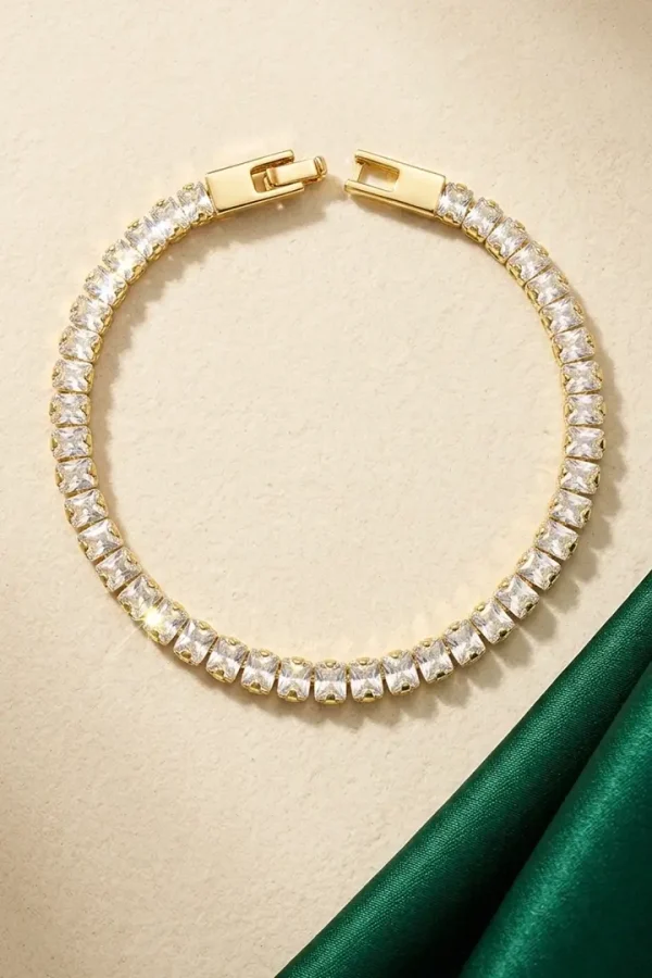 Tennis solitaire diamond bracelet